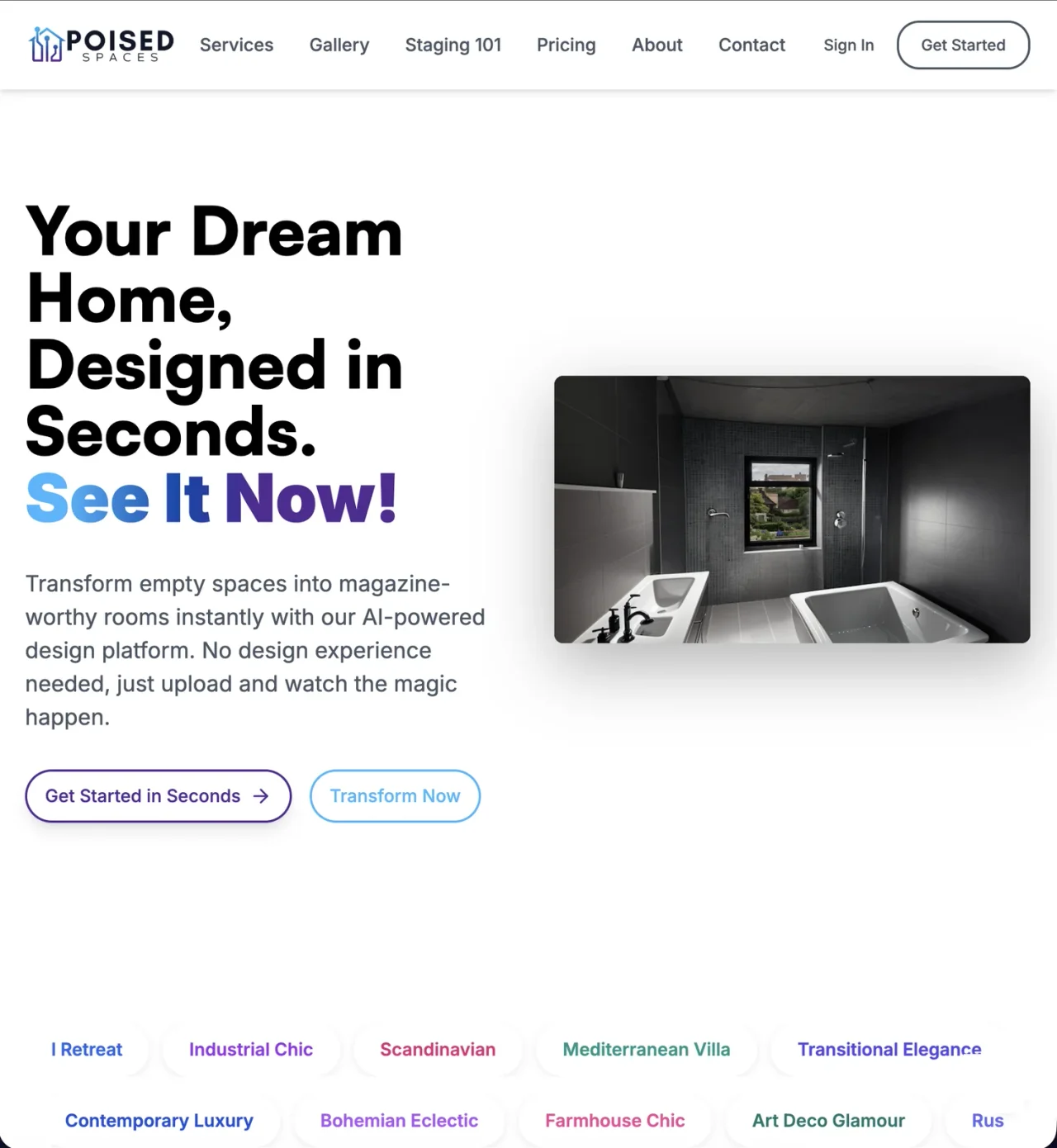 Staging virtual de Poised Spaces